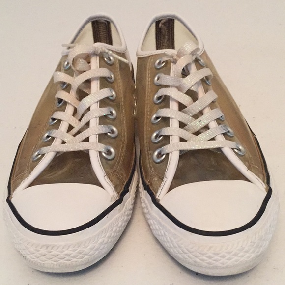 clear plastic converse